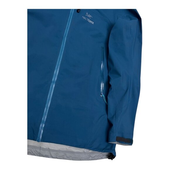 ARCTERYX GORETEX Zeta AR Waterproof Teal Luxury Windbreaker Jacket Womens XL - Picture 8 of 8